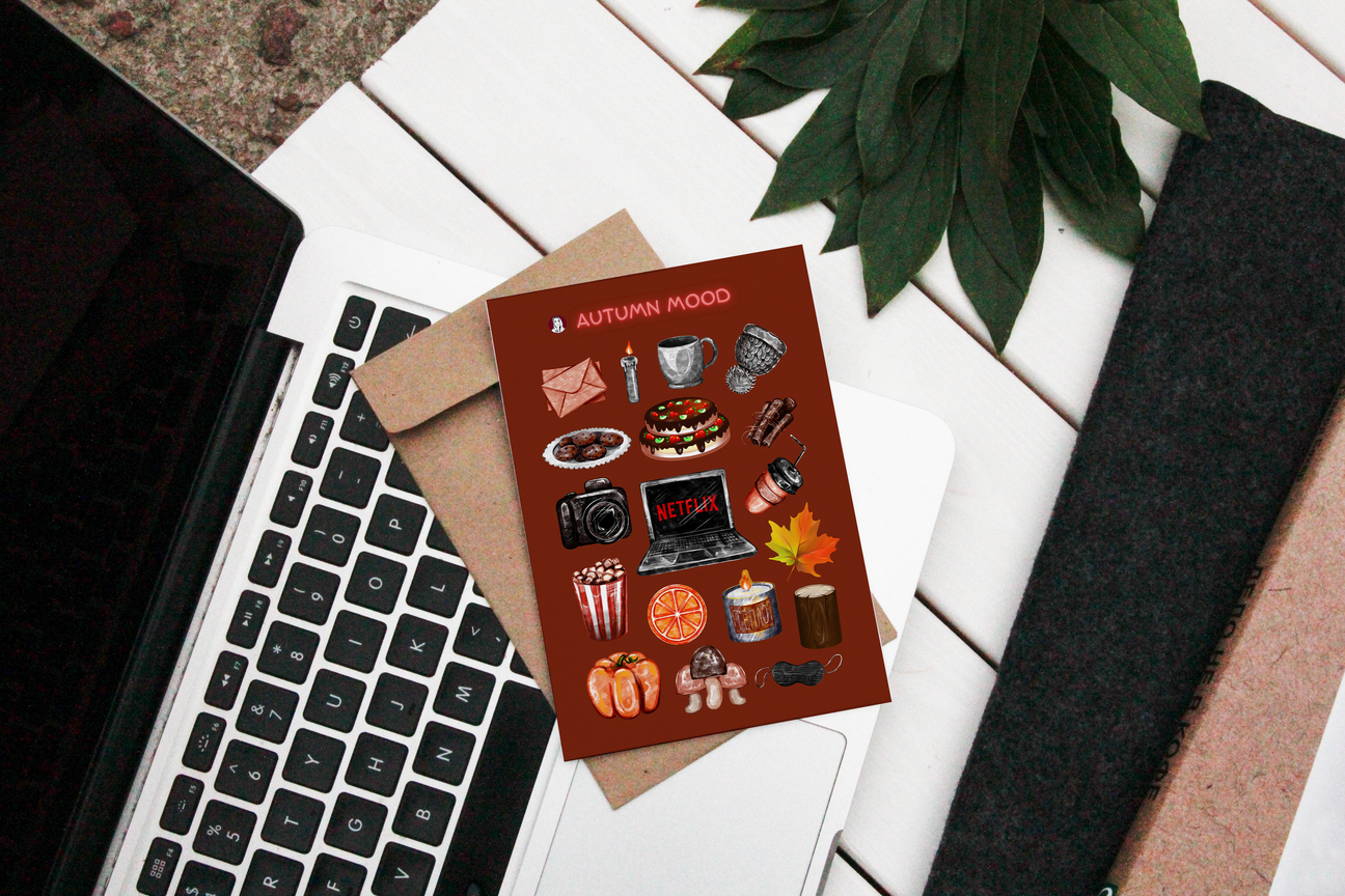 Наліпки Осінній настрій Autumn mood