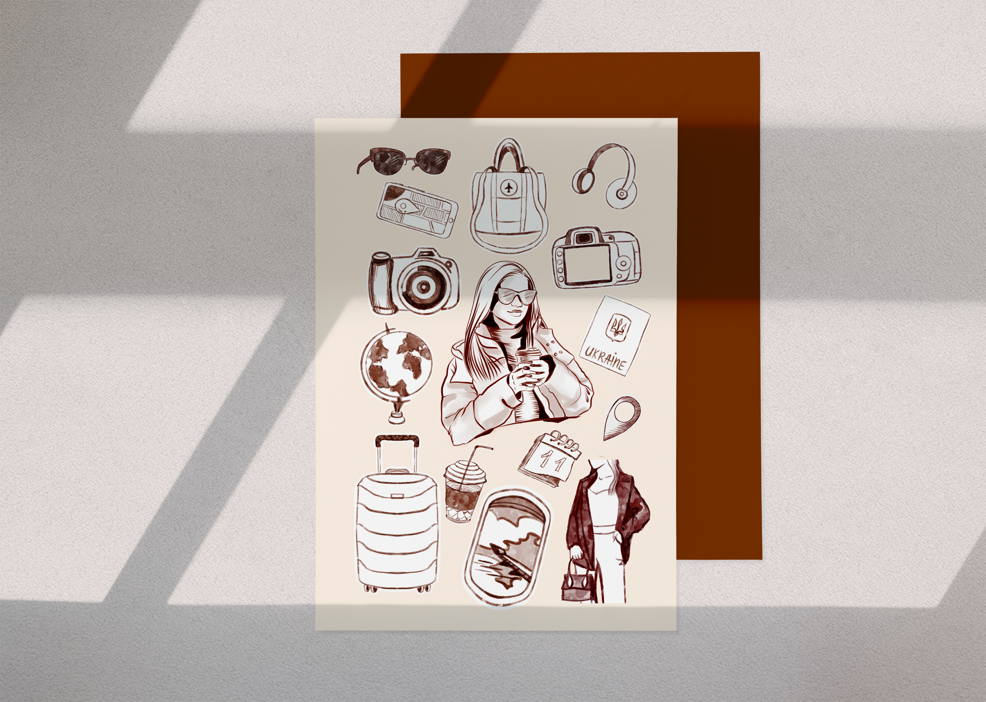 Наліпки Подорож  Travel